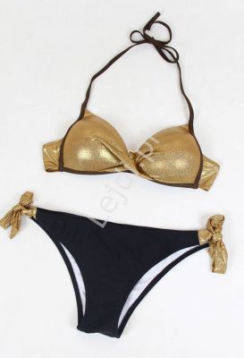 Złote bikini damskie 0093